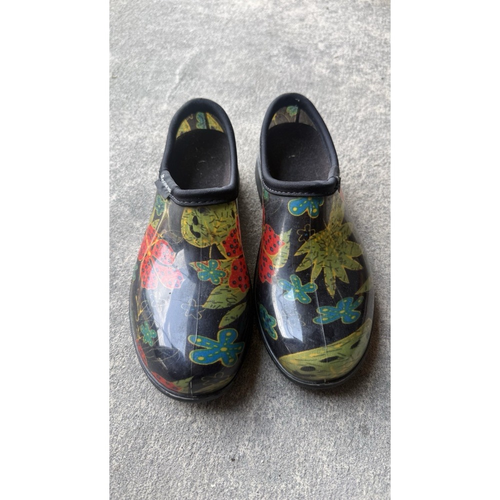 Sloggers Women's Clogs Shoes Multicolor Slip-On Waterproof‎ Floral Size 7 Garden